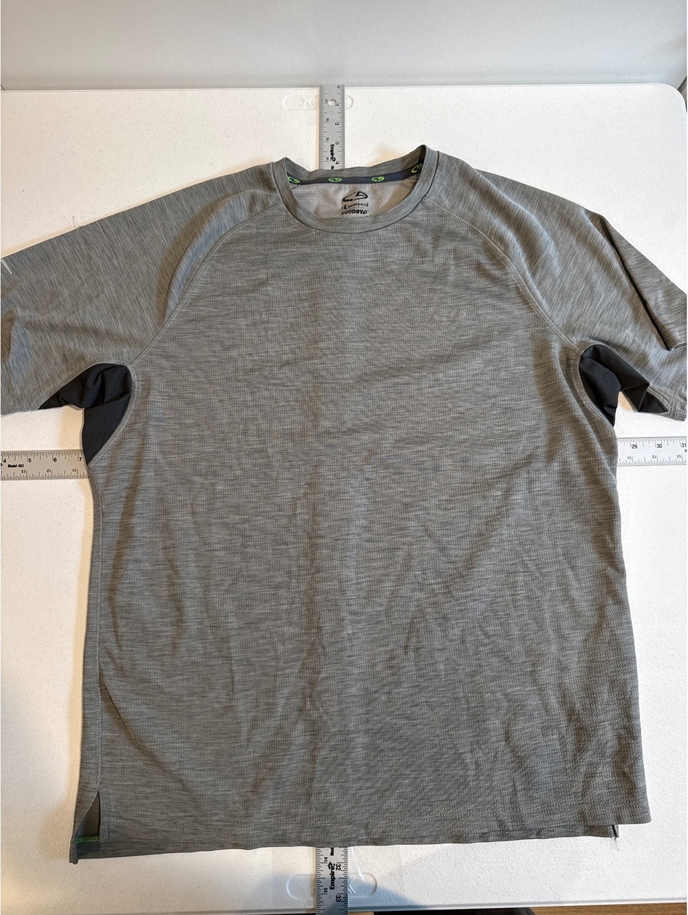 CHAMPION ATHLETICS SHIRT GREY SIZE LARGE